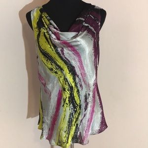Style & Co. Shiny, silky & bold stylish top